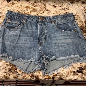 denim shorts